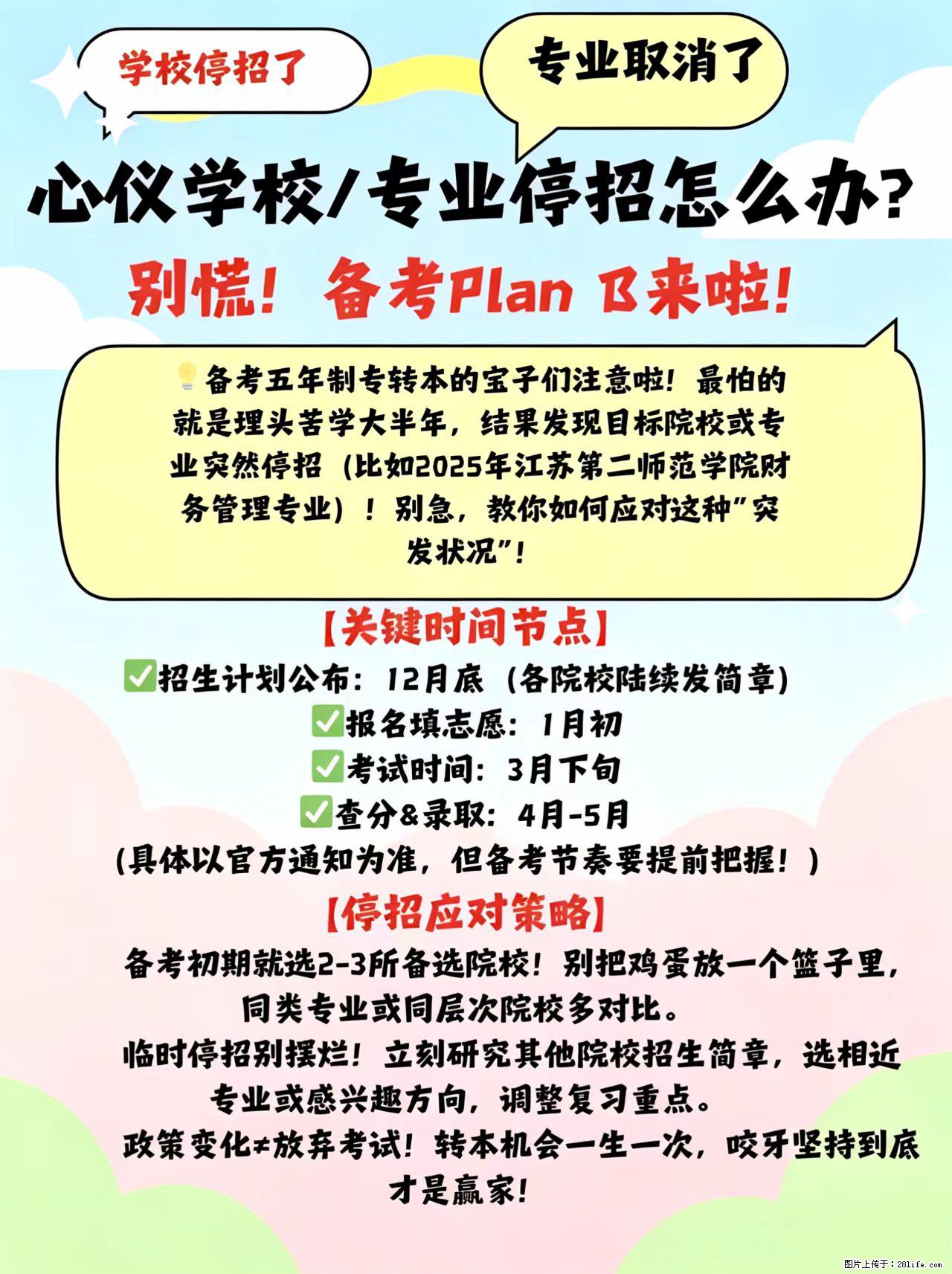 五年制专转本备考一年的专业取消了怎么办？ - 综合信息 - 其他综合 - 镇江分类信息 - 镇江28生活网 zj.28life.net